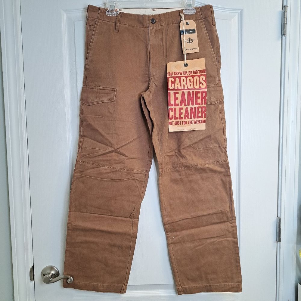 Dockers Brown Khaki Cargo Pants for Men NEW